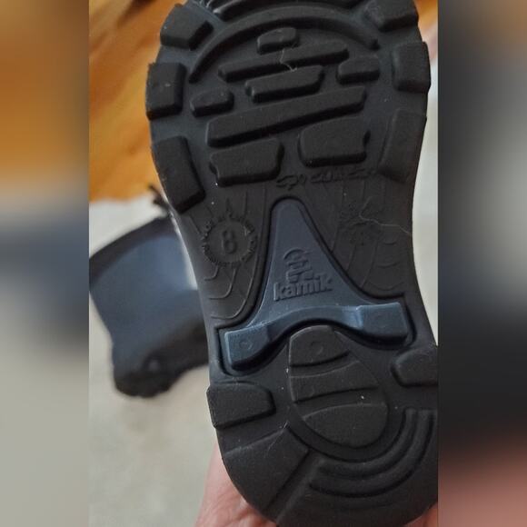 Kamik youth size 8 snow winter boots navy blue toddler - Picture 8 of 9